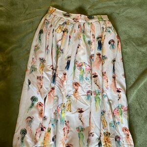 Colorful Jellyfish Print Women's Skirt